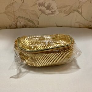 Y & S Gold Disco Chainmail Mesh Waist Hip Fanny Pack 8” x 3.5” x 3.25” - NWT